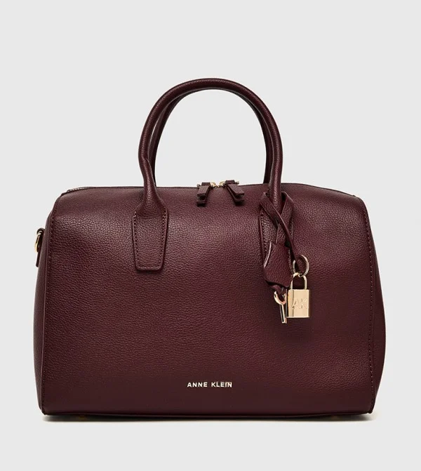 ANNE KLEIN Anne Klein Textured Zippered Satchel Bag